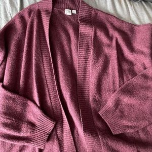 GAP Burgundy Cardigan
